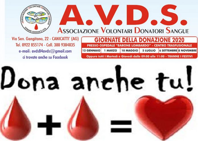 Canicattì, giornata della donazione A.V.D.S.