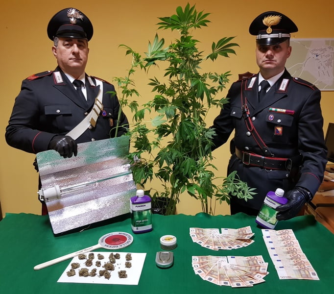 Sequestro marijuana, Sutera Sequestro marijuana, Sutera