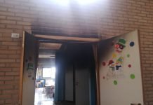Canicattì, incendio alla scuola Pertini: ingenti i danni