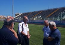 Marsala, effettuata questa mattina l’ispezione allo stadio municipale (Foto)