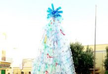 Lampedusa, i volontari della Croce Rossa inaugurano “L’albero di Natale Ecologico”