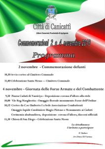 Canicattì, tutto pronto per la Commemorazione dei defunti: ecco il programma