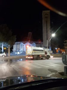 Canicattì, iniziato un massiccio intervento di sanificazione delle vie cittadine(Foto)