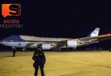 L'Air Force One atterra a Sigonella