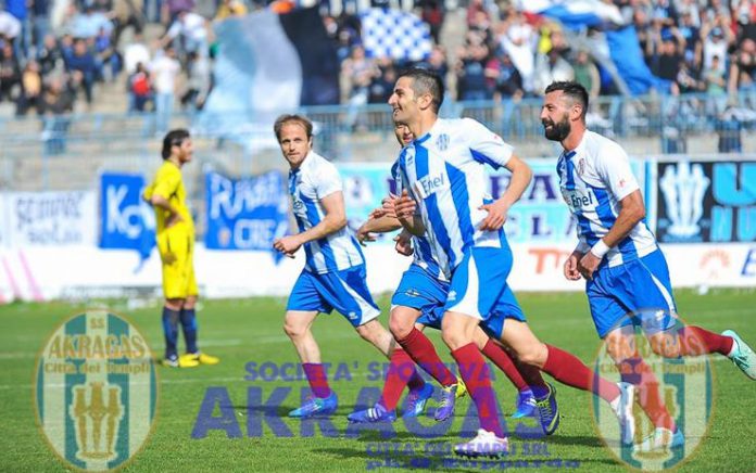 Calcio, Akragas: sconfitta interna contro la Juve Stabia