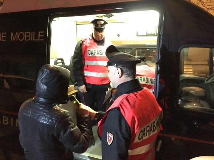 Alcol test carabinieri Messina