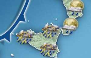 Sicilia, meteo: iniziata dalla notte scorsa l'instabilità con piogge e temporali sparsi