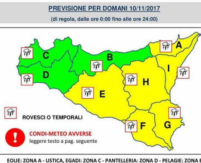 Allerta meteo gialla