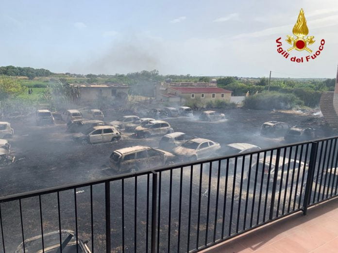 Incendio ad Eloro, Noto