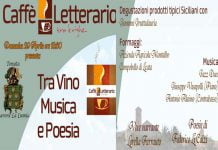 Canicattì, domani al caffè letterario “Tra vino musica e poesia”