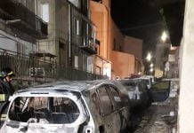 Canicattì, auto a fuoco in via Verdi