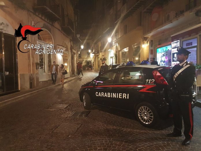 Natale sicuro, Carabinieri-Agrigento-controlli-notte