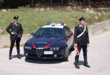 Posto di blocco carabinieri