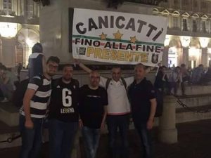Canicattì, tifosi juventini partiti per Cardiff: saluti in diretta prima della partita (Foto)