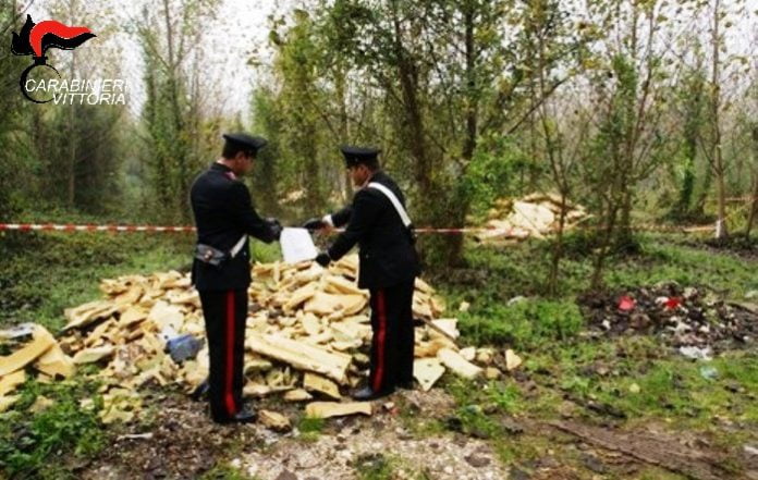 Comiso , Ragusa i carabinieri sequestrano una discarica