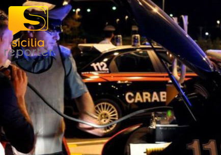 Controllo etilometro carabinieri