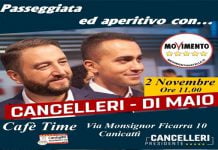 Canicattì, Di Maio e Cancelleri incontrano i cittadini al “Cafè time” Di Maio e Cancelleri a Canicattì