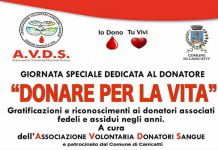 Canicattì, domenica 22 ottobre a palazzo Stella “Donare per la vita” Giornata dedicata alla premiazione dei donatori più assidui.