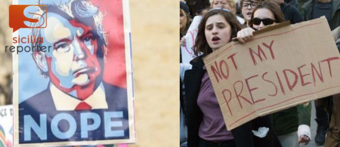 Sicilia G7, tante donne contro il G7 e il presidentr Trump
