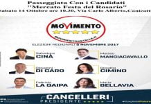 Evento 5 stelle, incontro con i cittadini canicattinesi