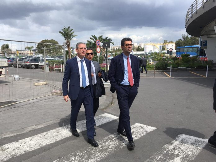 Falcone Torrisi Laganà in aeroporto