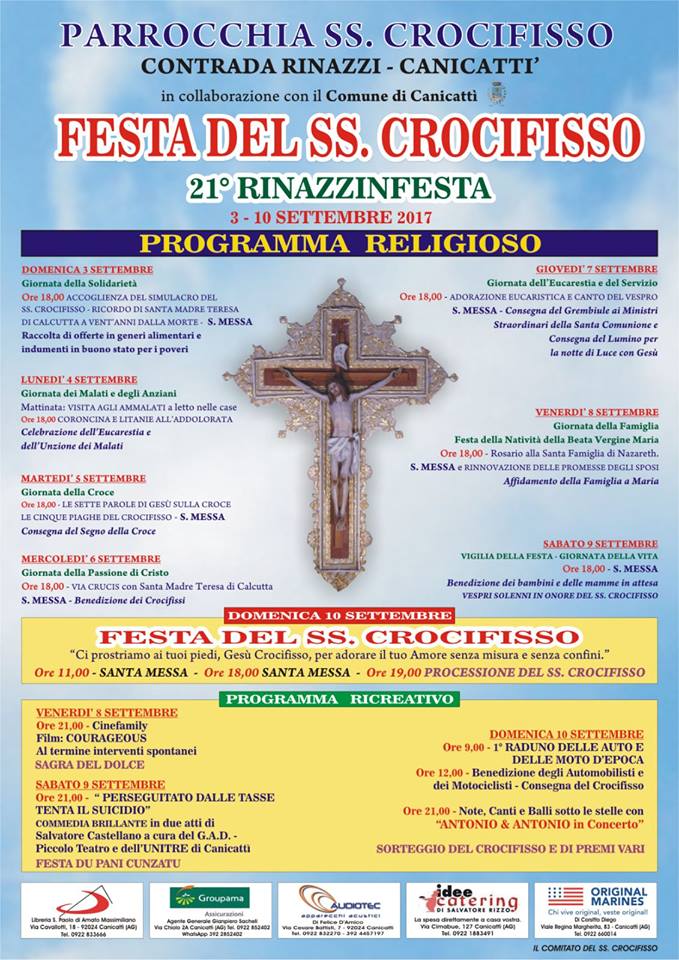 Festa SS Crocifisso 2017 Canicattì