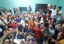 Festeggiamenti per la rielezione del sindaco di Campobello di Licata, Giovanni Picone.