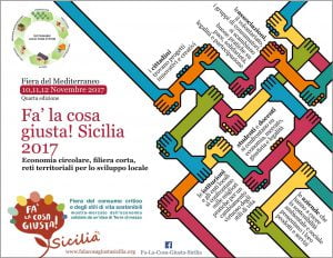 dal 10 al 12 novembre “Fa’ la Cosa Giusta! Sicilia”,