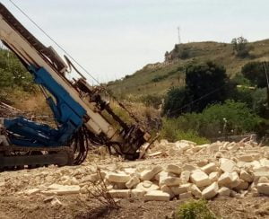 Trivella della Girgenti acque in C.da Gulfi a Canicattì.