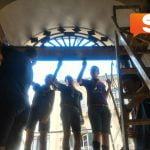 Canicattì, senso civico: il gruppo scout Canicattì 1 restaura il portone del Palazzo di città (Foto)