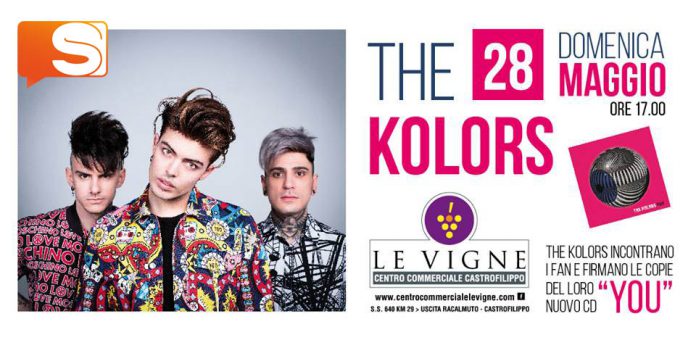 Al centro commerciale Le Vigne dove saranno presenti per un firmacopie gli idoli delle teenagers i " The Kolors "