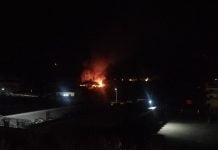 Incendio contrada Marrone, Canicattì
