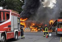 Incendio furgone panini