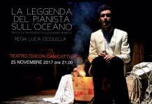Canicattì, parte oggi la rassegna teatrale con “La leggenda del pianista sull’oceano” La leggenda del pianista sull'oceano