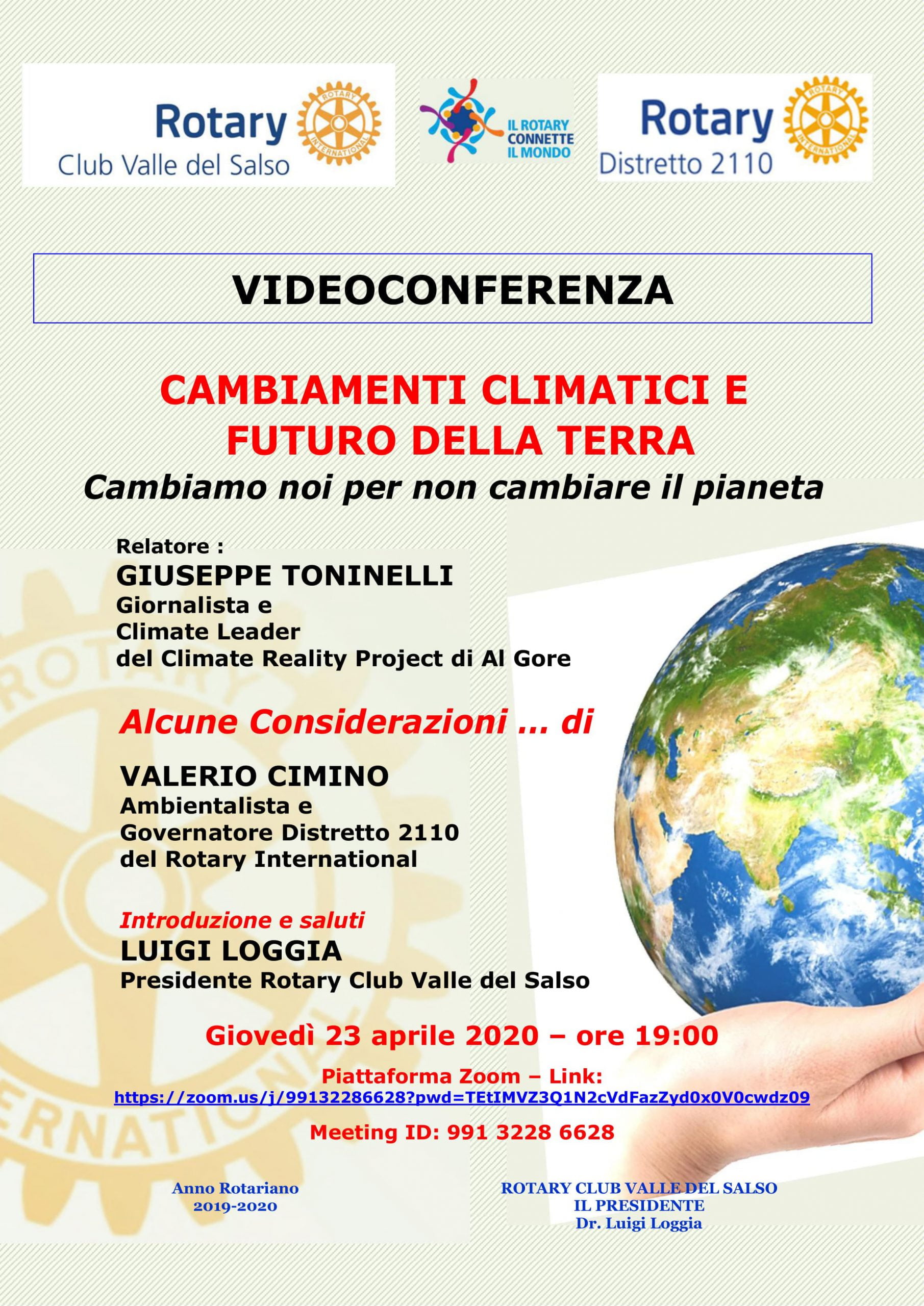 Delia, VideoConferenza su “Cambiamenti climatici e futuro della Terra”(Foto)