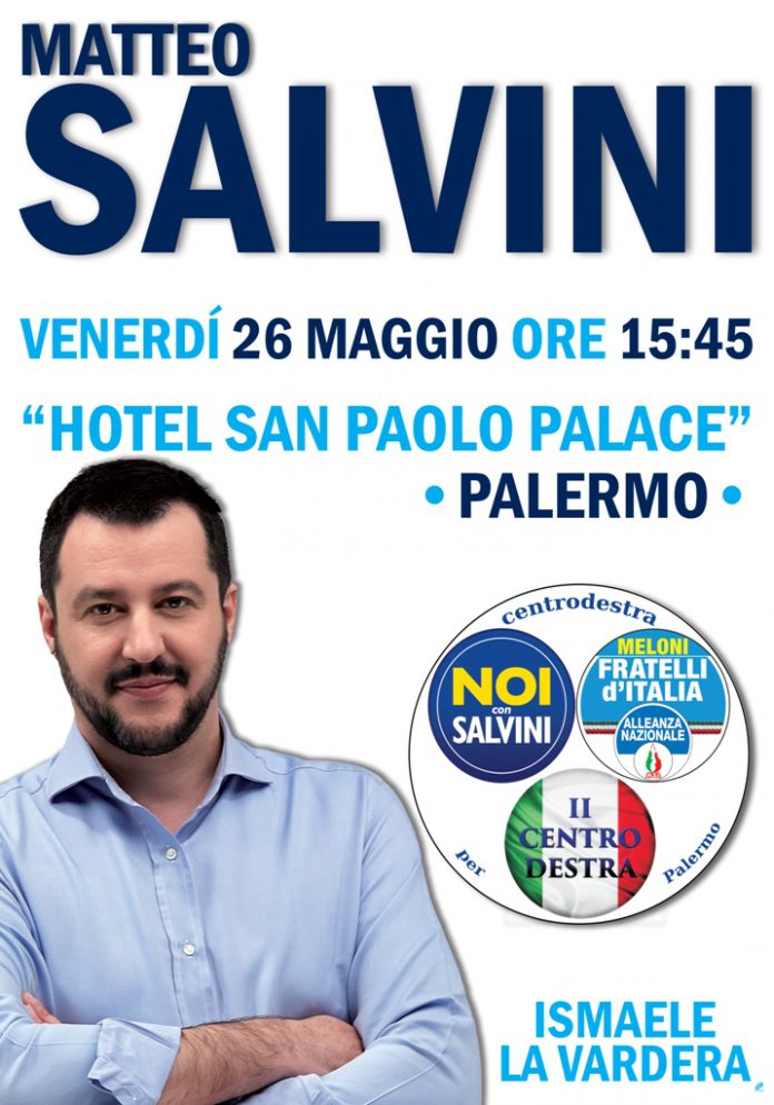 Matteo Salvini allo Zen di Palermo