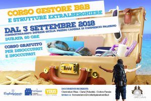 Sicilia, formazione: aperte le iscrizioni al corso per gestori di B&B e strutture extralberghiere