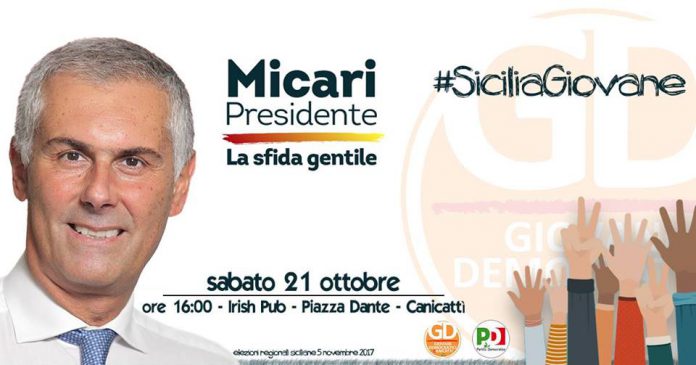 Canicattì, incontro con Fabrizio Micari