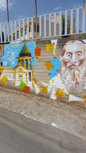Murales in onore di padre Gioacchino La Lomia realizzato dall'artista canicattinese Gioacchino Di Caro