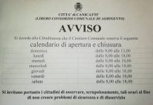 Canicattì, il comune pubblica tabella degli orari di apertura e chiusura del cimitero