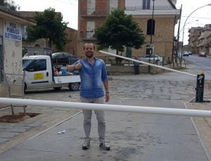 Barriere elettroniche alla pesa pubblica di Delia.