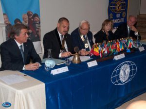 Kiwanis club Canicattì, da sinistra verso destra: Antonio Brucculeri, Massimo Muratore, Aldo Leone, Maria Serravillo, Diego Aprile.