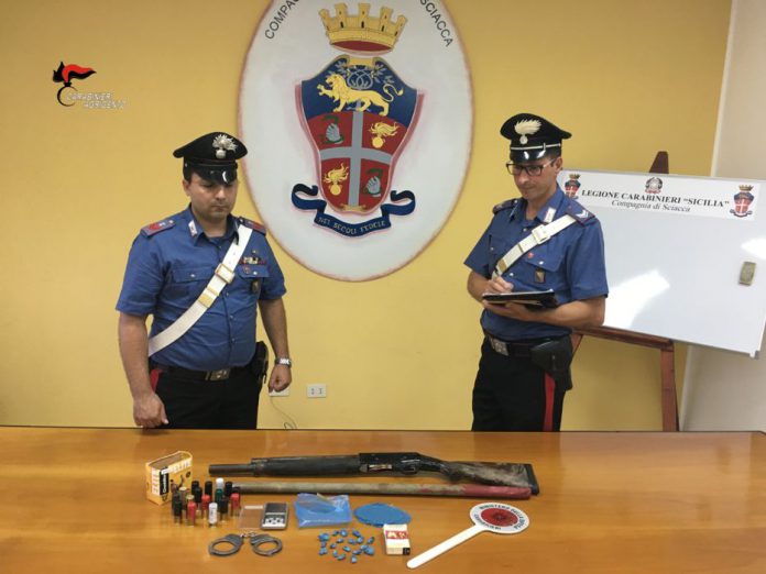 Villafranca Sicula, sequesto fucile a canne mozze Villafranca Sicula, sequesto fucile a canne mozze
