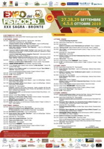 Bronte, XXX° edizione dell'Expo del pistacchio: il programma completo Expo del pistacchio di Bronte