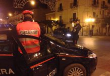 Posto di blocco carabinieri