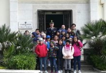 Canicattì, visita allunni commissariato di P.S.