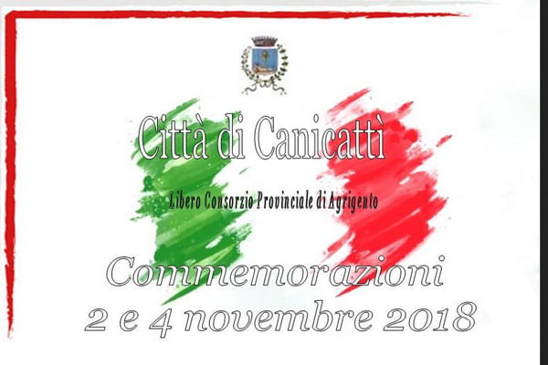 Programma Commemorazione defunti 2018, Canicattì