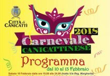 Canicattì, diffuso il programma del carnevale canicattinese dal 10 al 13 febbraio Programma carnevale