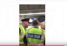 Canicattì, il Dott Antonio Cani coinvolto in accesa discussione sul volo Londra – Catania: interviene la polizia (Video)