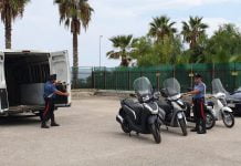Sicilia,Ladro di scooter bloccato